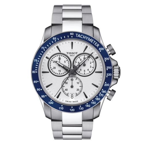 Tissot V8 Quartz Chronograph Stainless Steel / Silver / Bracelet
